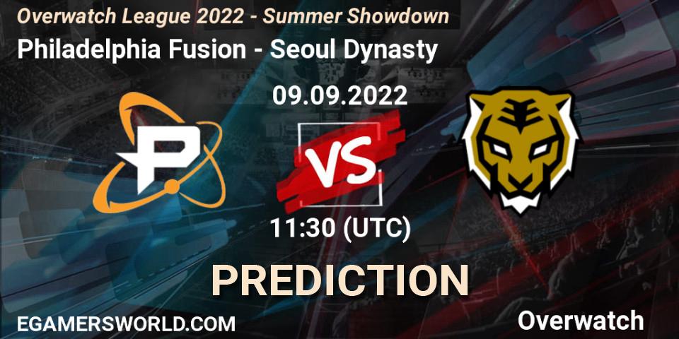 Philadelphia Fusion contre Seoul Dynasty : prédiction de match. 09.09.22. Overwatch, Overwatch League 2022 - Summer Showdown