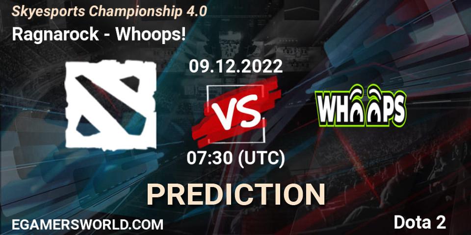Ragnarock contre Whoops! : prédiction de match. 09.12.22. Dota 2, Skyesports Championship 4.0