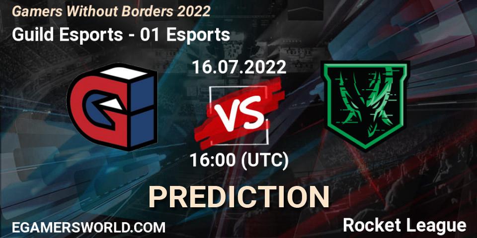 Guild Esports contre 01 Esports : prédiction de match. 16.07.2022 at 16:00. Rocket League, Gamers Without Borders 2022
