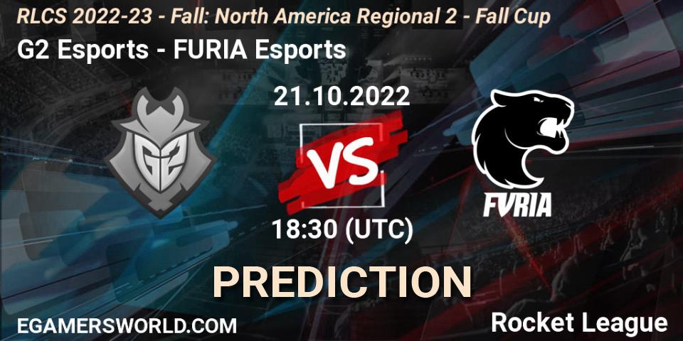 G2 Esports contre FURIA Esports : prédiction de match. 21.10.2022 at 18:30. Rocket League, RLCS 2022-23 - Fall: North America Regional 2 - Fall Cup