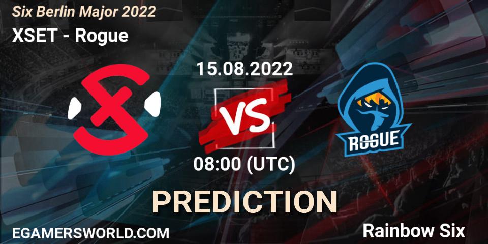 XSET contre Rogue : prédiction de match. 16.08.2022 at 15:45. Rainbow Six, Six Berlin Major 2022