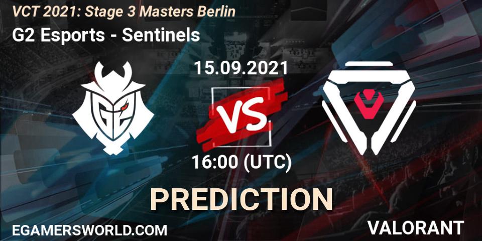 G2 Esports contre Sentinels : prédiction de match. 15.09.21. VALORANT, VCT 2021: Stage 3 Masters Berlin