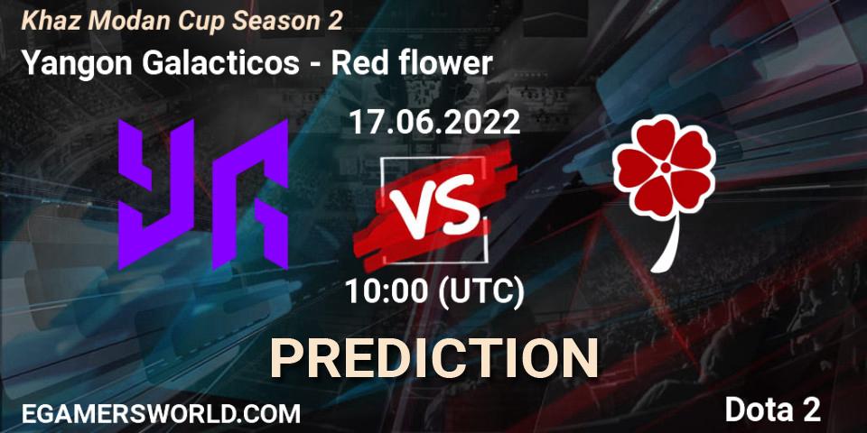 Yangon Galacticos contre Red flower : prédiction de match. 17.06.2022 at 09:59. Dota 2, Khaz Modan Cup Season 2