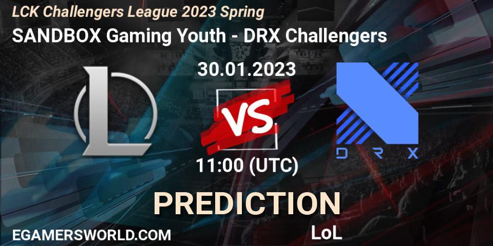 SANDBOX Gaming Youth contre DRX Challengers : prédiction de match. 30.01.23. LoL, LCK Challengers League 2023 Spring