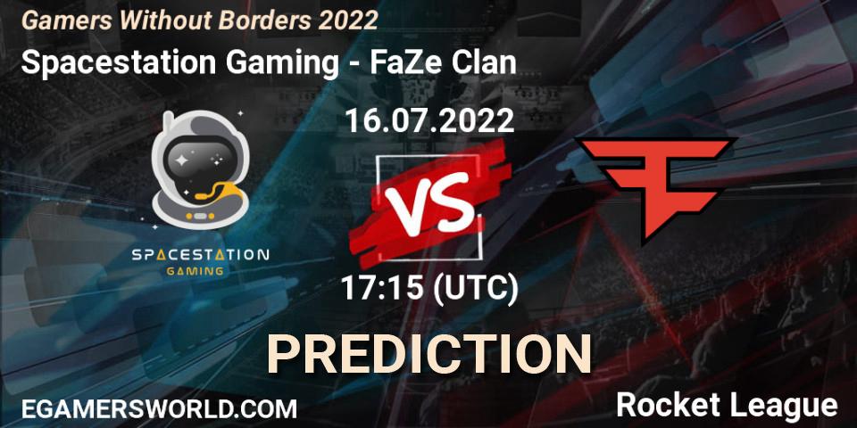 Spacestation Gaming contre FaZe Clan : prédiction de match. 16.07.2022 at 17:15. Rocket League, Gamers Without Borders 2022