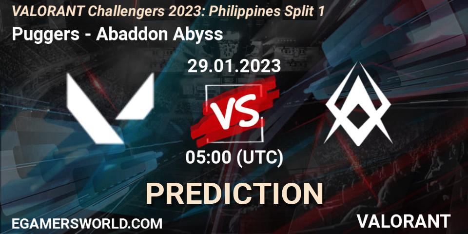 Puggers contre Abaddon Abyss : prédiction de match. 29.01.23. VALORANT, VALORANT Challengers 2023: Philippines Split 1