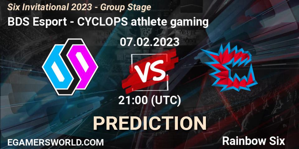 BDS Esport contre CYCLOPS athlete gaming : prédiction de match. 07.02.23. Rainbow Six, Six Invitational 2023 - Group Stage
