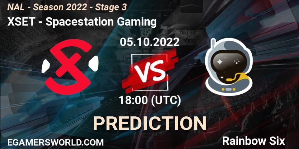 XSET contre Spacestation Gaming : prédiction de match. 05.10.2022 at 18:00. Rainbow Six, NAL - Season 2022 - Stage 3