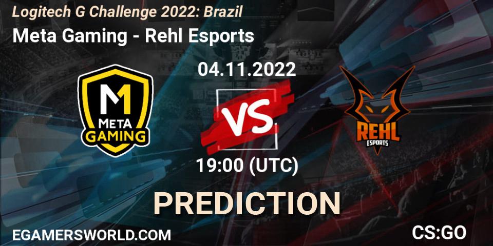 Meta Gaming Brasil contre Rehl Esports : prédiction de match. 04.11.2022 at 19:00. Counter-Strike (CS2), Logitech G Challenge 2022: Brazil