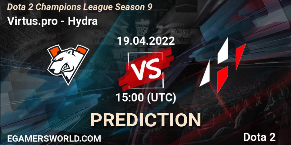 Virtus.pro contre Hydra : prédiction de match. 19.04.22. Dota 2, Dota 2 Champions League Season 9