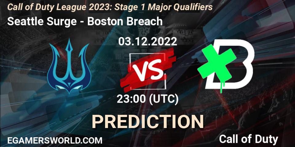Seattle Surge contre Boston Breach : prédiction de match. 03.12.2022 at 23:00. Call of Duty, Call of Duty League 2023: Stage 1 Major Qualifiers