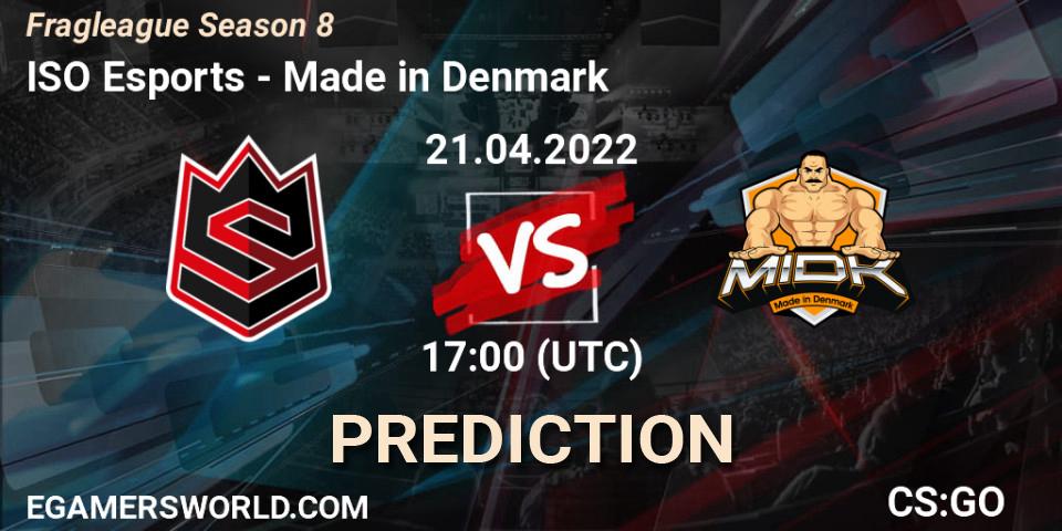 ISO Esports contre Linx Legacy eSport : prédiction de match. 21.04.2022 at 17:00. Counter-Strike (CS2), Fragleague Season 8