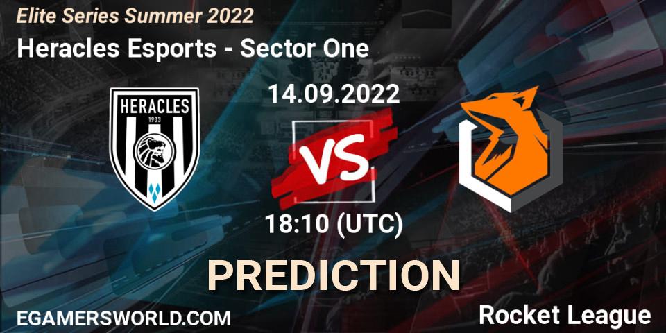 Heracles Esports contre Sector One : prédiction de match. 14.09.2022 at 18:10. Rocket League, Elite Series Summer 2022