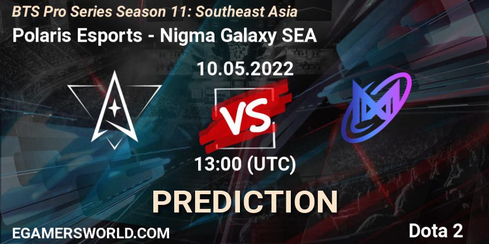 Polaris Esports contre Nigma Galaxy SEA : prédiction de match. 10.05.2022 at 13:19. Dota 2, BTS Pro Series Season 11: Southeast Asia