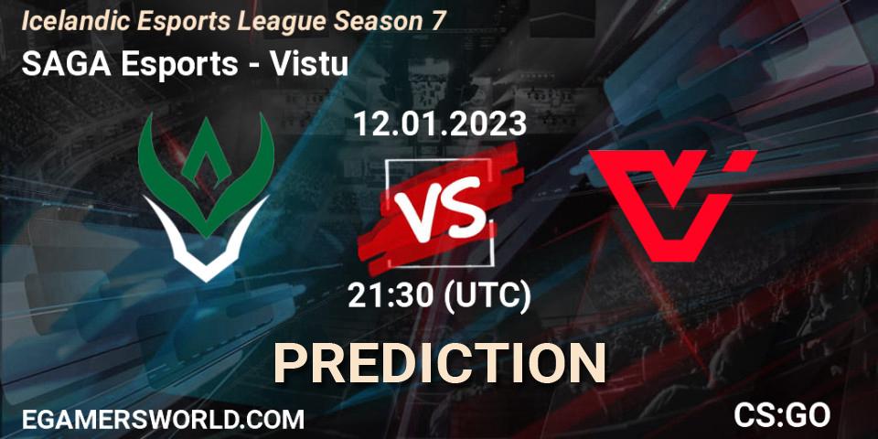 SAGA Esports contre Viðstöðu : prédiction de match. 12.01.23. CS2 (CS:GO), Icelandic Esports League Season 7