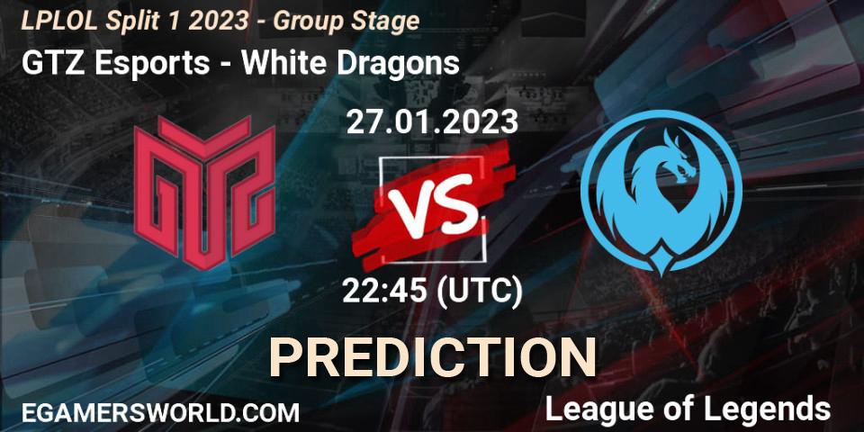 GTZ Bulls contre White Dragons : prédiction de match. 27.01.23. LoL, LPLOL Split 1 2023 - Group Stage