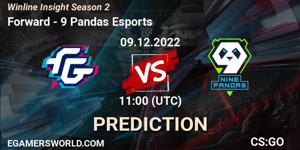 Forward contre 9 Pandas Esports : prédiction de match. 09.12.22. CS2 (CS:GO), Winline Insight Season 2