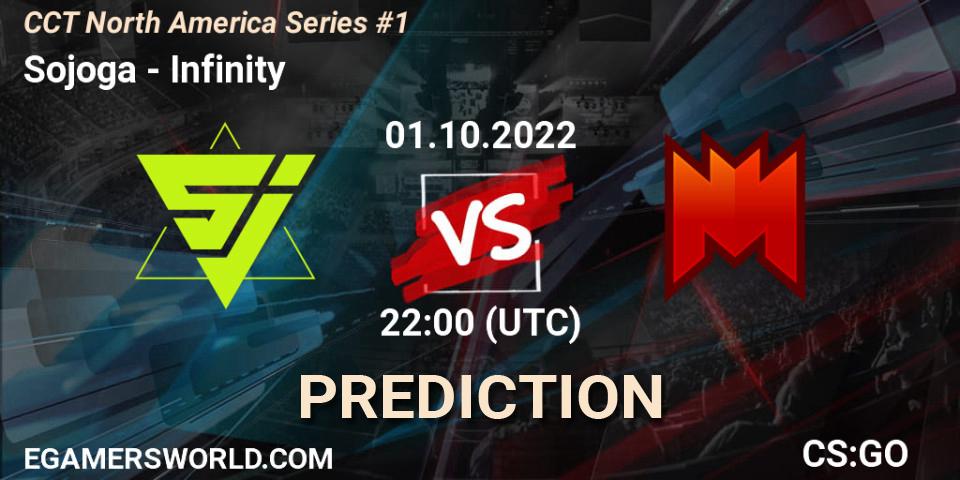 Sojoga contre Infinity : prédiction de match. 01.10.22. CS2 (CS:GO), CCT North America Series #1