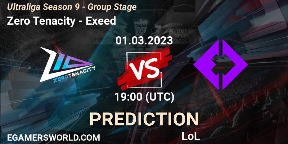 Zero Tenacity contre Exeed : prédiction de match. 01.03.23. LoL, Ultraliga Season 9 - Group Stage