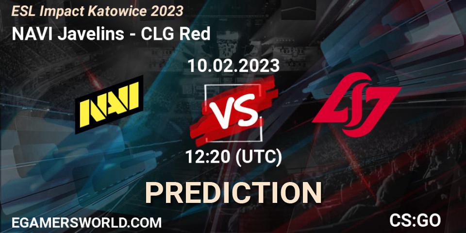 NAVI Javelins contre CLG Red : prédiction de match. 10.02.23. CS2 (CS:GO), ESL Impact Katowice 2023