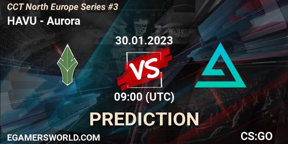 HAVU contre Aurora : prédiction de match. 30.01.23. CS2 (CS:GO), CCT North Europe Series #3