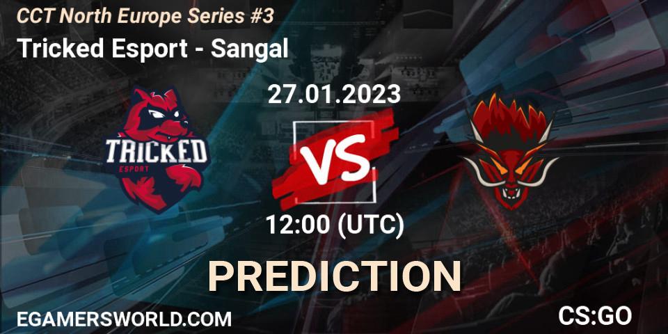 Tricked Esport contre Sangal : prédiction de match. 27.01.2023 at 12:50. Counter-Strike (CS2), CCT North Europe Series #3