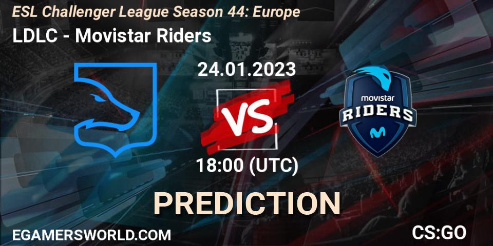 LDLC contre Movistar Riders : prédiction de match. 24.01.23. CS2 (CS:GO), ESL Challenger League Season 44: Europe
