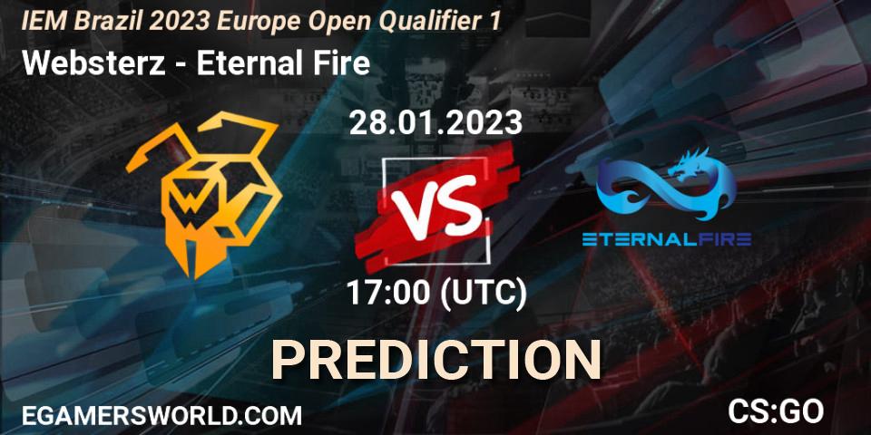 Websterz contre Eternal Fire : prédiction de match. 28.01.23. CS2 (CS:GO), IEM Brazil Rio 2023 Europe Open Qualifier 1