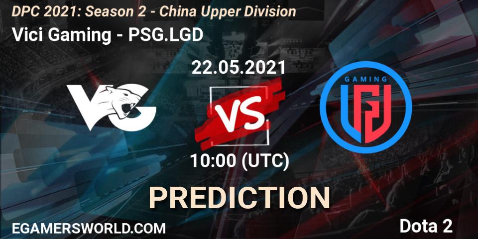 Vici Gaming contre PSG.LGD : prédiction de match. 23.05.2021 at 10:30. Dota 2, DPC 2021: Season 2 - China Upper Division