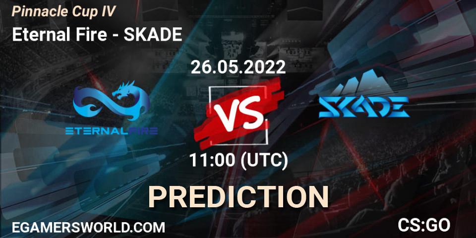 Eternal Fire contre SKADE : prédiction de match. 26.05.2022 at 10:30. Counter-Strike (CS2), Pinnacle Cup #4