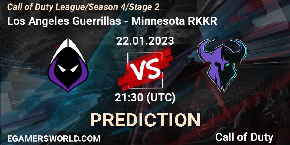 Los Angeles Guerrillas contre Minnesota RØKKR : prédiction de match. 22.01.2023 at 21:30. Call of Duty, Call of Duty League 2023: Stage 2 Major Qualifiers