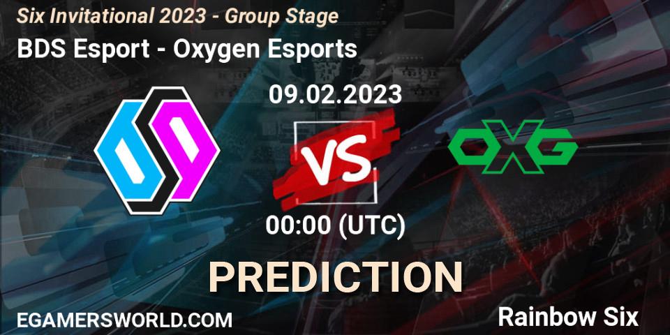 BDS Esport contre Oxygen Esports : prédiction de match. 09.02.23. Rainbow Six, Six Invitational 2023 - Group Stage