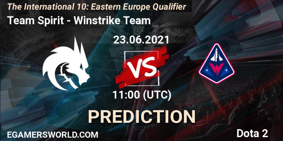 Team Spirit contre Winstrike Team : prédiction de match. 23.06.21. Dota 2, The International 10: Eastern Europe Qualifier