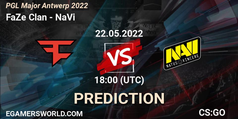 FaZe Clan contre NaVi : prédiction de match. 22.05.2022 at 18:00. Counter-Strike (CS2), PGL Major Antwerp 2022