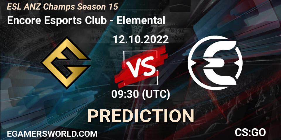 Encore Esports Club contre RKON : prédiction de match. 17.10.2022 at 07:30. Counter-Strike (CS2), ESL ANZ Champs Season 15