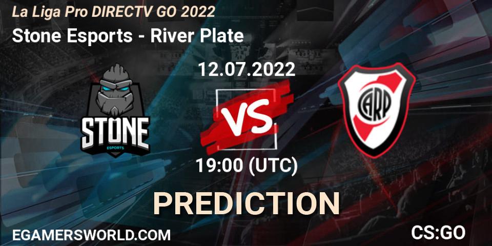 Stone Esports contre River Plate : prédiction de match. 12.07.2022 at 19:00. Counter-Strike (CS2), La Liga Season 5: Pro Division