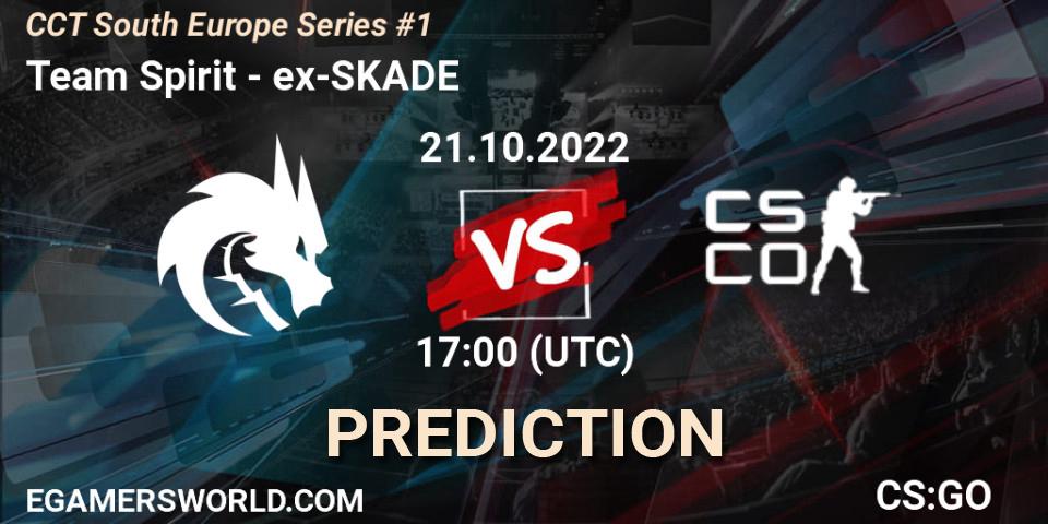Team Spirit contre ex-SKADE : prédiction de match. 21.10.2022 at 18:10. Counter-Strike (CS2), CCT South Europe Series #1