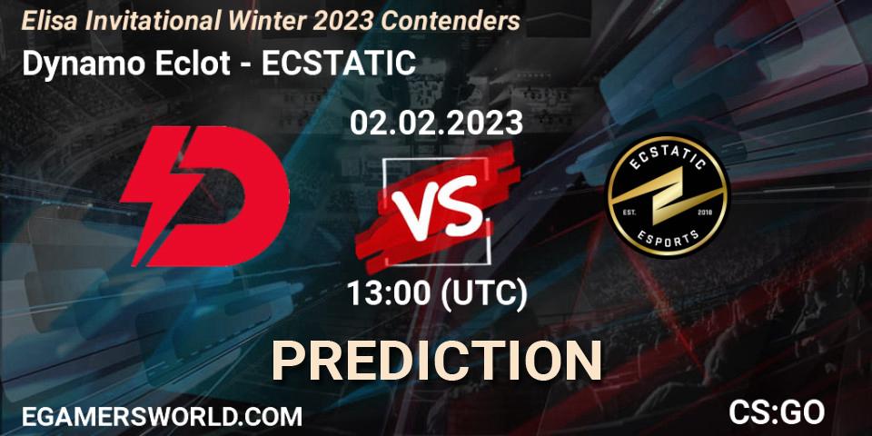Dynamo Eclot contre ECSTATIC : prédiction de match. 02.02.23. CS2 (CS:GO), Elisa Invitational Winter 2023 Contenders