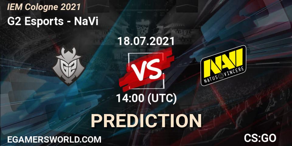 G2 Esports contre NaVi : prédiction de match. 18.07.2021 at 14:00. Counter-Strike (CS2), IEM Cologne 2021