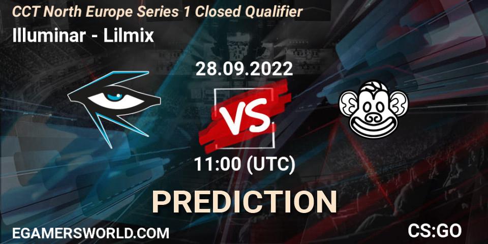 Illuminar contre Lilmix : prédiction de match. 28.09.2022 at 11:00. Counter-Strike (CS2), CCT North Europe Series 1 Closed Qualifier