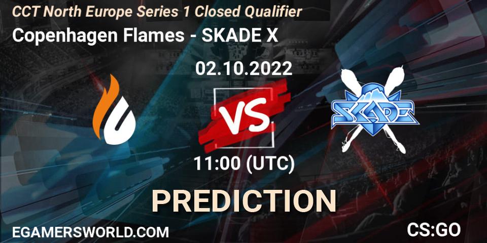 Copenhagen Flames contre SKADE X : prédiction de match. 02.10.2022 at 11:00. Counter-Strike (CS2), CCT North Europe Series 1 Closed Qualifier