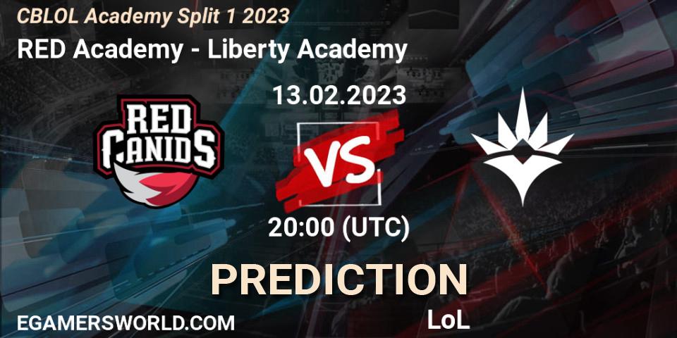 RED Academy contre Liberty Academy : prédiction de match. 13.02.2023 at 20:00. LoL, CBLOL Academy Split 1 2023