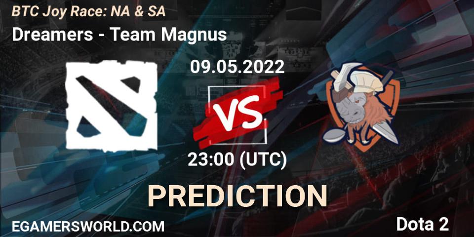 Dreamers contre Team Magnus : prédiction de match. 09.05.2022 at 23:12. Dota 2, BTC Joy Race: NA & SA