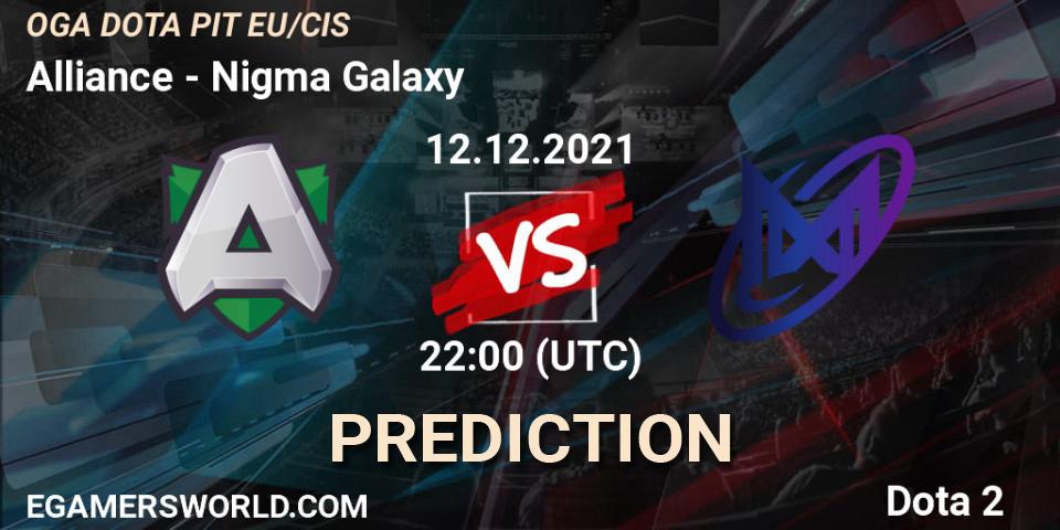 Alliance contre Nigma Galaxy : prédiction de match. 13.12.2021 at 16:53. Dota 2, OGA Dota PIT Season 5: Europe/CIS
