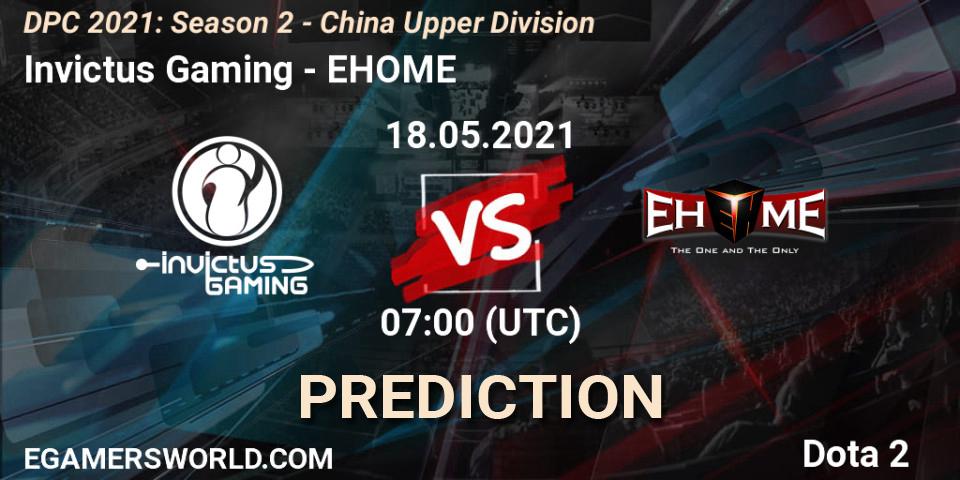 Invictus Gaming contre EHOME : prédiction de match. 18.05.21. Dota 2, DPC 2021: Season 2 - China Upper Division