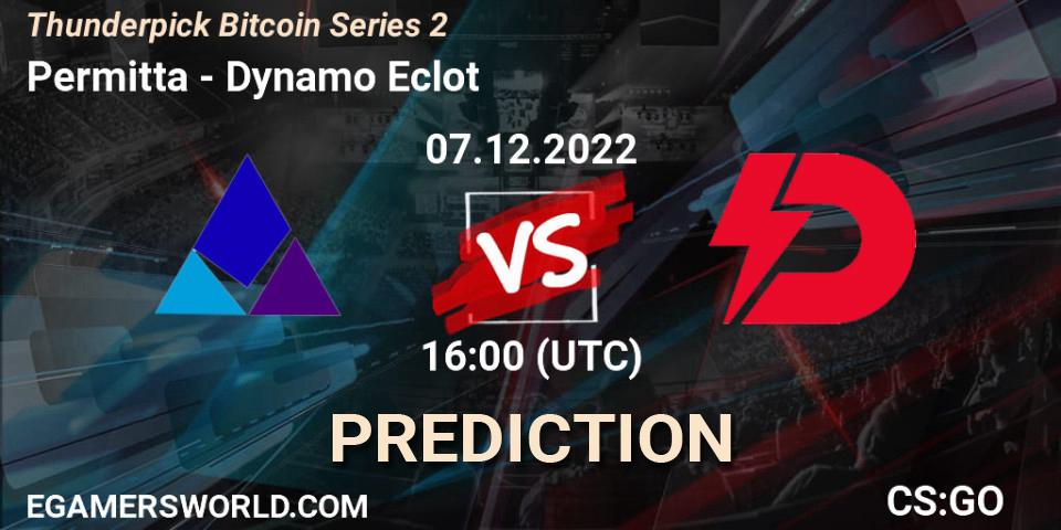 Permitta contre Dynamo Eclot : prédiction de match. 07.12.22. CS2 (CS:GO), Thunderpick Bitcoin Series 2