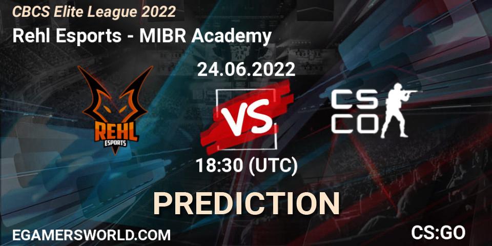 Rehl Esports contre MIBR Academy : prédiction de match. 24.06.2022 at 18:45. Counter-Strike (CS2), CBCS Elite League 2022