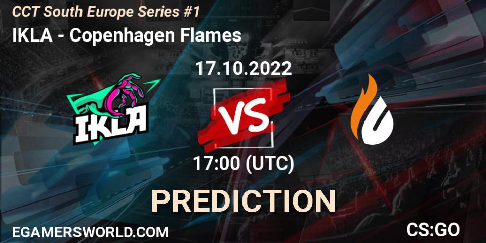 IKLA contre Copenhagen Flames : prédiction de match. 17.10.22. CS2 (CS:GO), CCT South Europe Series #1