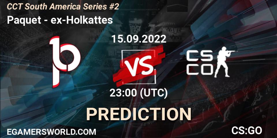 Paquetá contre ex-Holkattes : prédiction de match. 15.09.2022 at 23:00. Counter-Strike (CS2), CCT South America Series #2