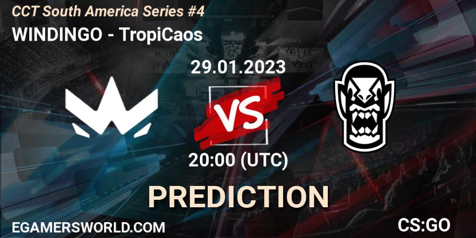 WINDINGO contre TropiCaos : prédiction de match. 29.01.23. CS2 (CS:GO), CCT South America Series #4